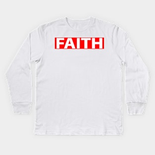 Faith Cool Inspirational Christian Kids Long Sleeve T-Shirt